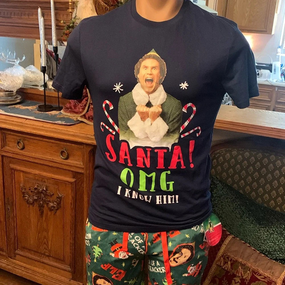 Elf Son of a Nutcracker Christmas Pajama set NEW - Picture 1 of 5